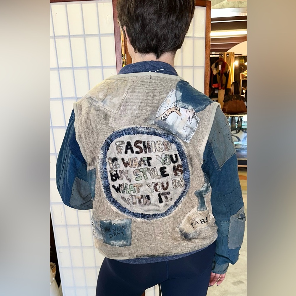 Anna Dray One Of A Kind Handmade Jacket. Made w/ Vintage French Fabrics,